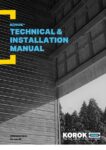 KOROK Technical & Installation Manual COVER