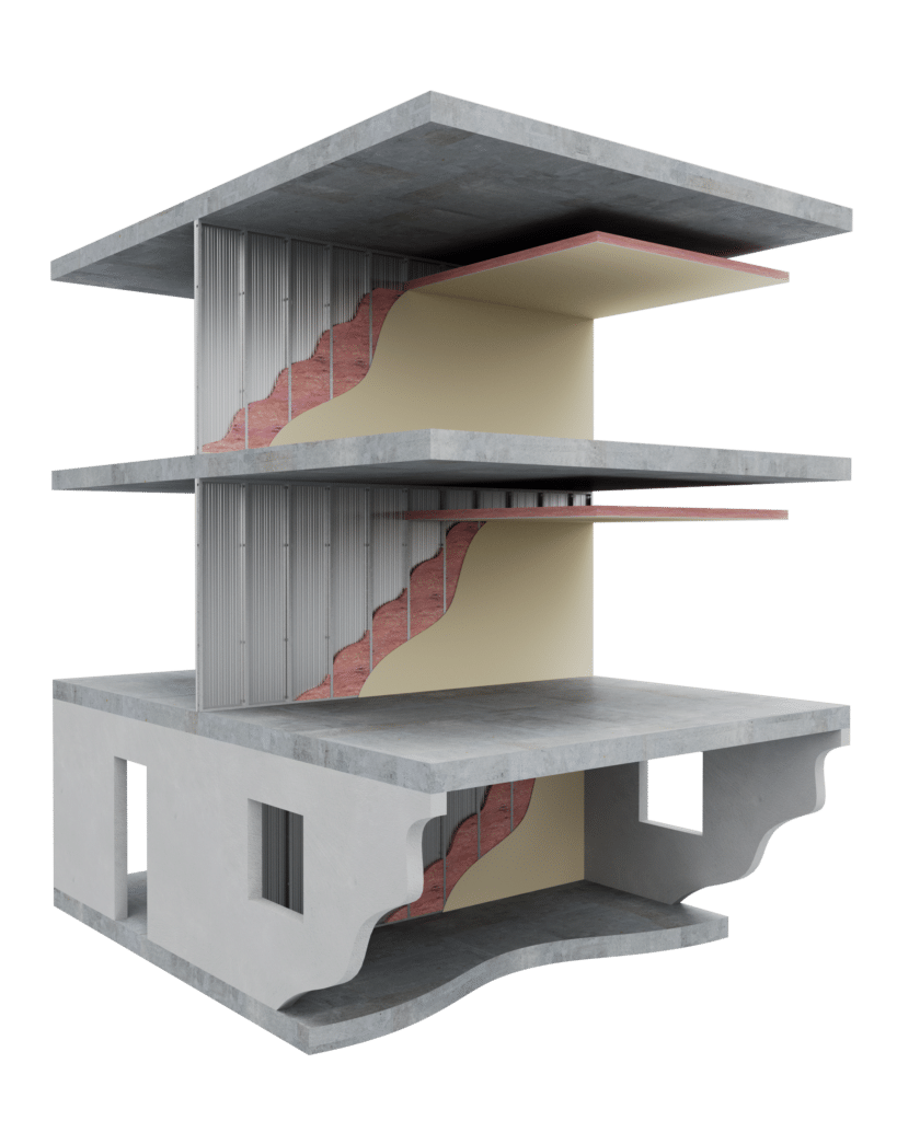 Multilevel Intertenancy Fire and Acoustic Rated Protection